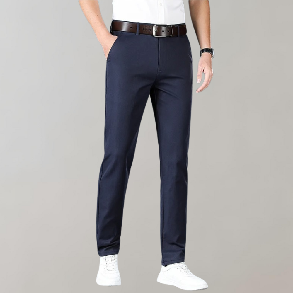 Men's Slim Fit Work Trousers - Stretch & Lightweight