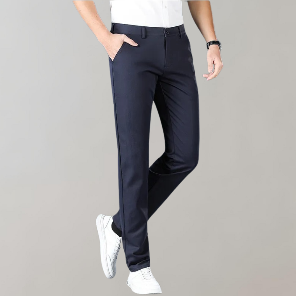 Men's Slim Fit Work Trousers - Stretch & Lightweight