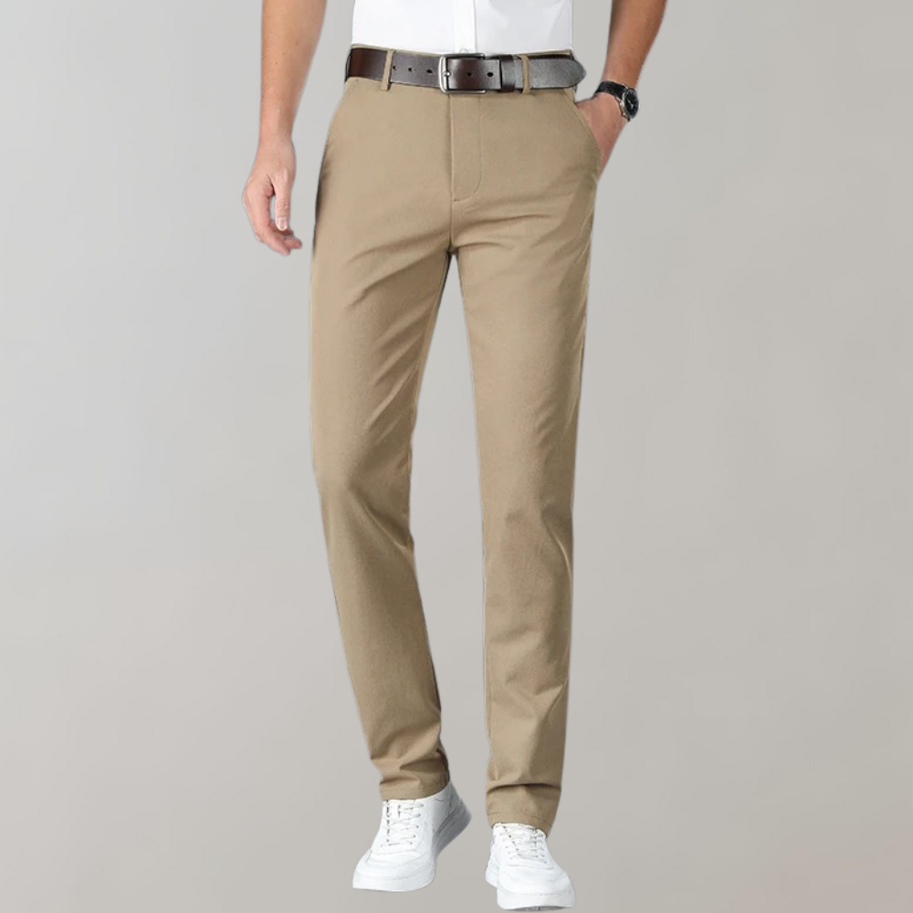Men's Slim Fit Work Trousers - Stretch & Lightweight