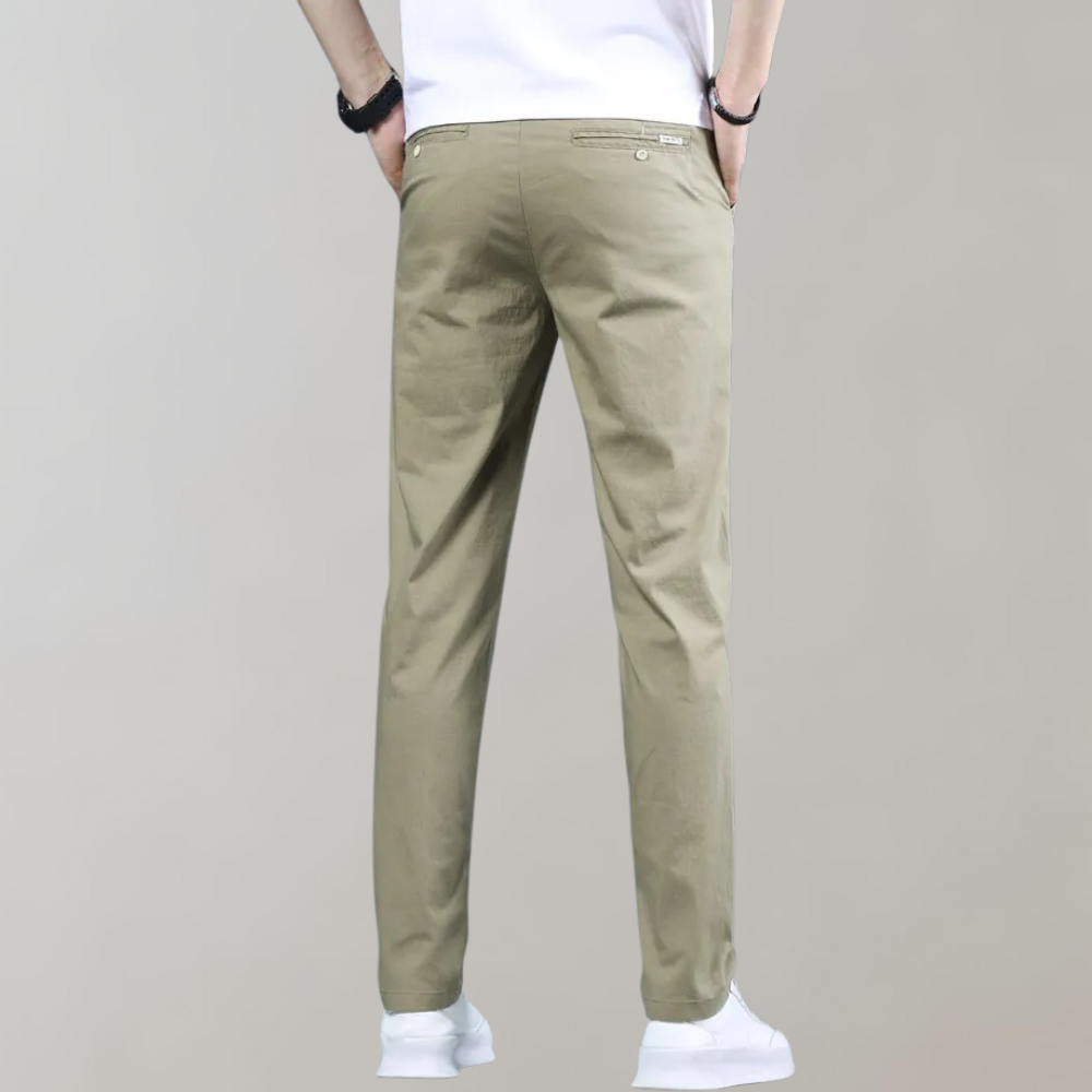 Men's Slim Fit Work Trousers - Stretch & Lightweight