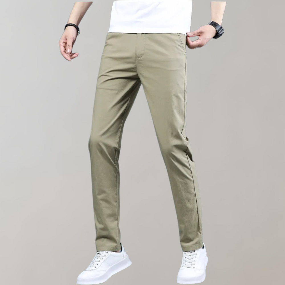 Men's Slim Fit Work Trousers - Stretch & Lightweight