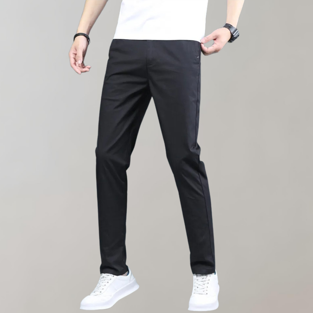 Men's Slim Fit Work Trousers - Stretch & Lightweight