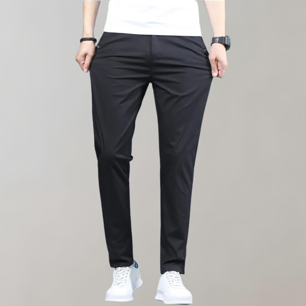 Men's Slim Fit Work Trousers - Stretch & Lightweight
