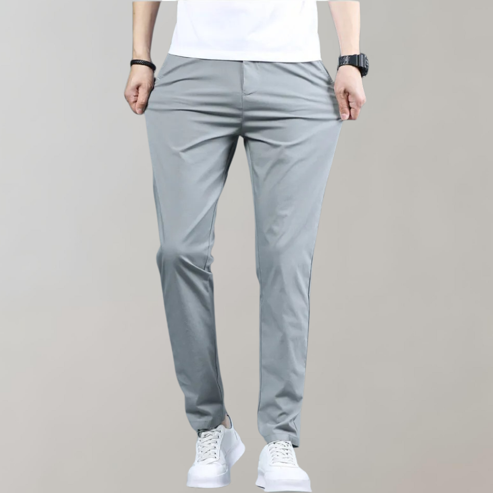 Men's Slim Fit Work Trousers - Stretch & Lightweight