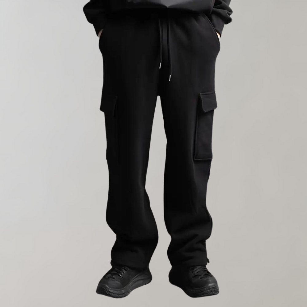 Men's Wide Leg Joggers - Cargo Style