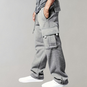 Men's Wide Leg Joggers - Cargo Style