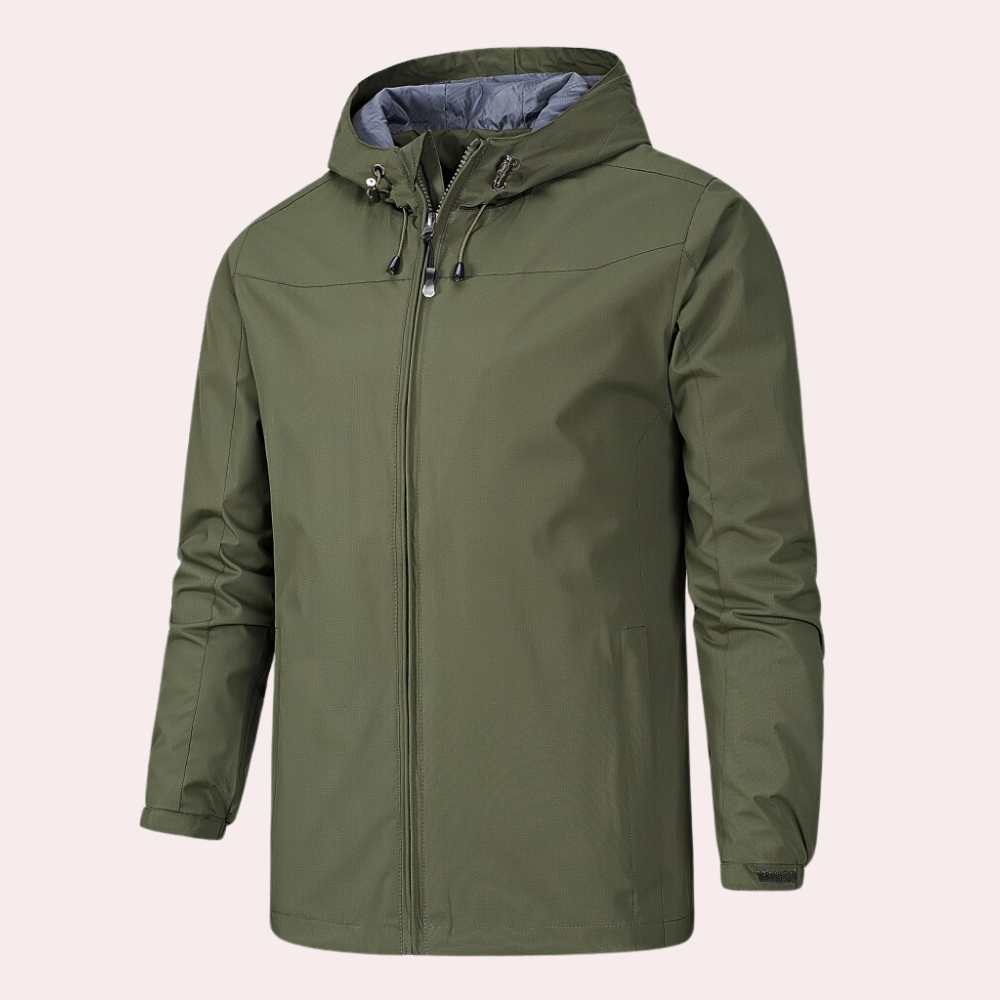 Men's Stylish Hooded Windbreaker  - Advanced Waterproof Technology