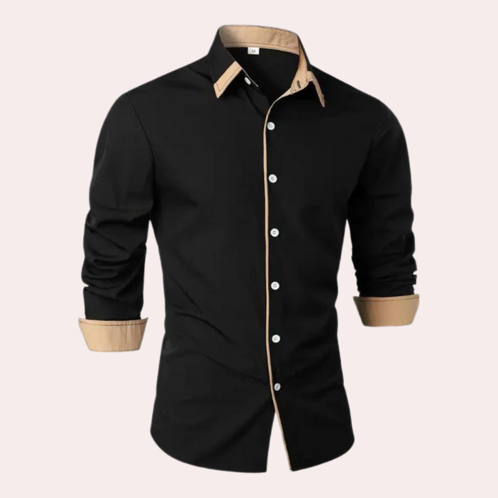 Men's Shirt - Contrasting Collar with Contrasting Cuffs