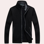 Men's Knitted Zip Cardigan - Versatile Casual Layer