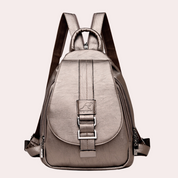 Women's Trendy Leather Backpack - Chic Versatile Durable Everyday