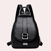Women's Trendy Leather Backpack - Chic Versatile Durable Everyday
