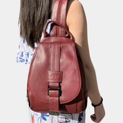 Women's Trendy Leather Backpack - Chic Versatile Durable Everyday