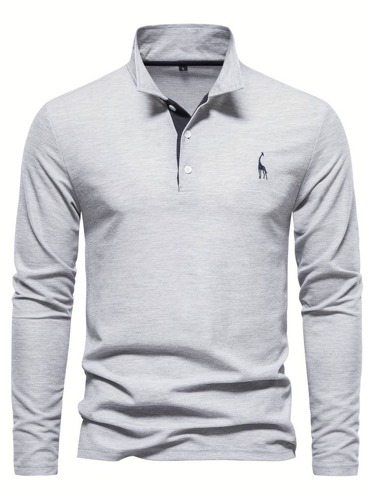 Stylish and Comfortable Long Sleeve Polo Shirt for Men