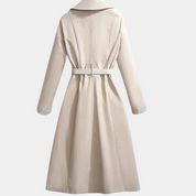 Women's Elegant Trench Coat - Belt Versatile Luxury