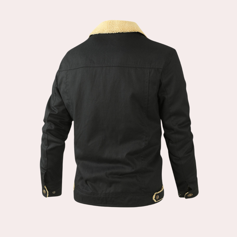 Men's Bomber Jacket - Lined Interior & Chest Pockets