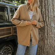 Women's Relaxed Fit Knit Cardigan - Lightweight Layering Piece