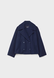 Women's Cropped Jacket - Double Breasted with Notch Lapel