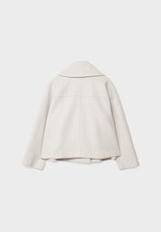 Women's Cropped Jacket - Double Breasted with Notch Lapel