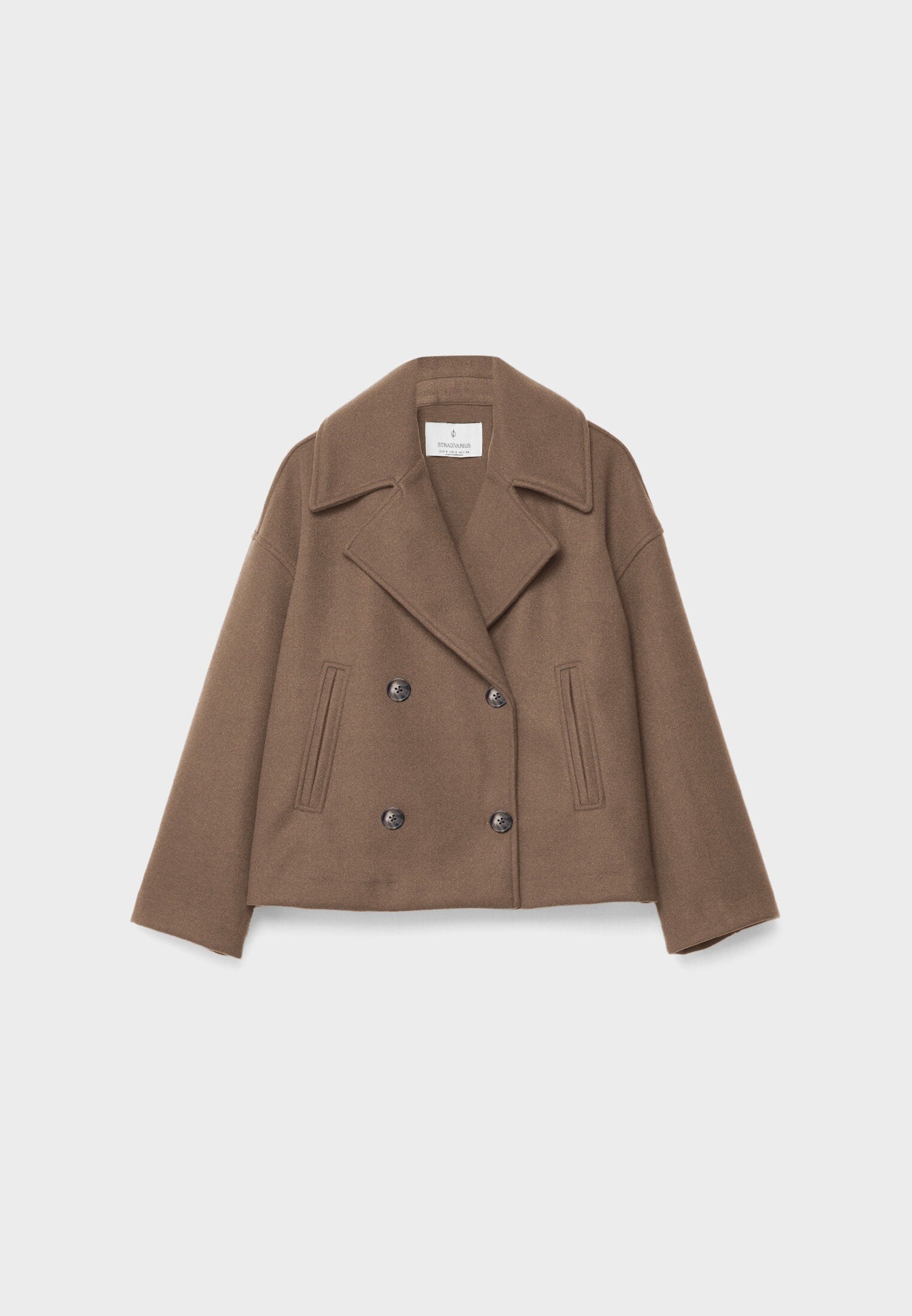 Women's Cropped Jacket - Double Breasted with Notch Lapel