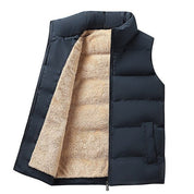 Men's Gilet - Stand Collar with Warm Lining