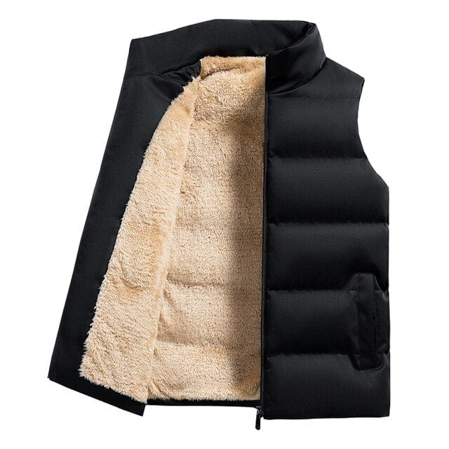 Men's Gilet - Stand Collar with Warm Lining
