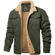 Men's Bomber Jacket - Lined Interior & Chest Pockets