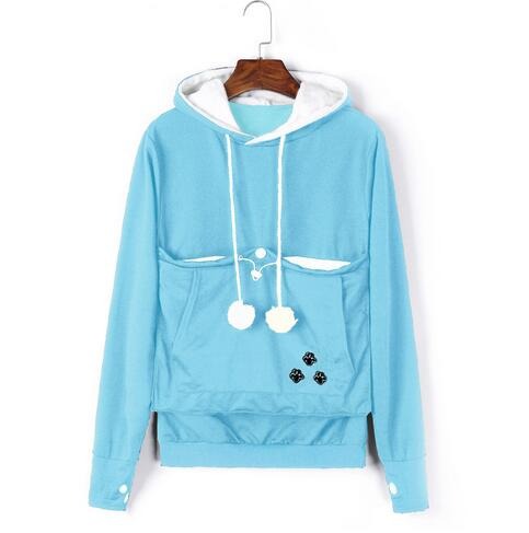 Unisex Hoodie - Pet Carrier Pouch with Drawstring Hood