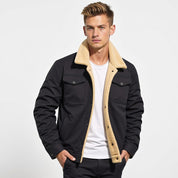 Men's Bomber Jacket - Lined Interior & Chest Pockets