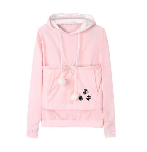 Unisex Hoodie - Pet Carrier Pouch with Drawstring Hood
