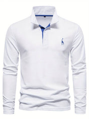 Stylish and Comfortable Long Sleeve Polo Shirt for Men