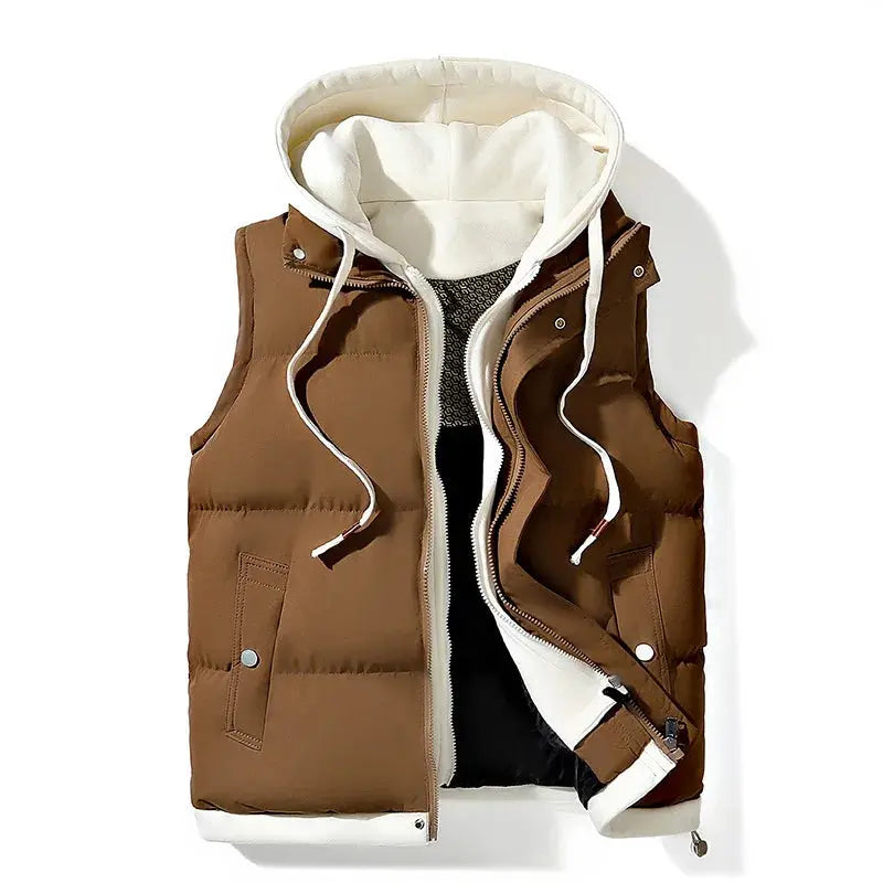 Men's Gilet - Hooded with Padded Design