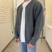 Men's Trendy Knitted Zip Cardigan - Versatile Casual Layer