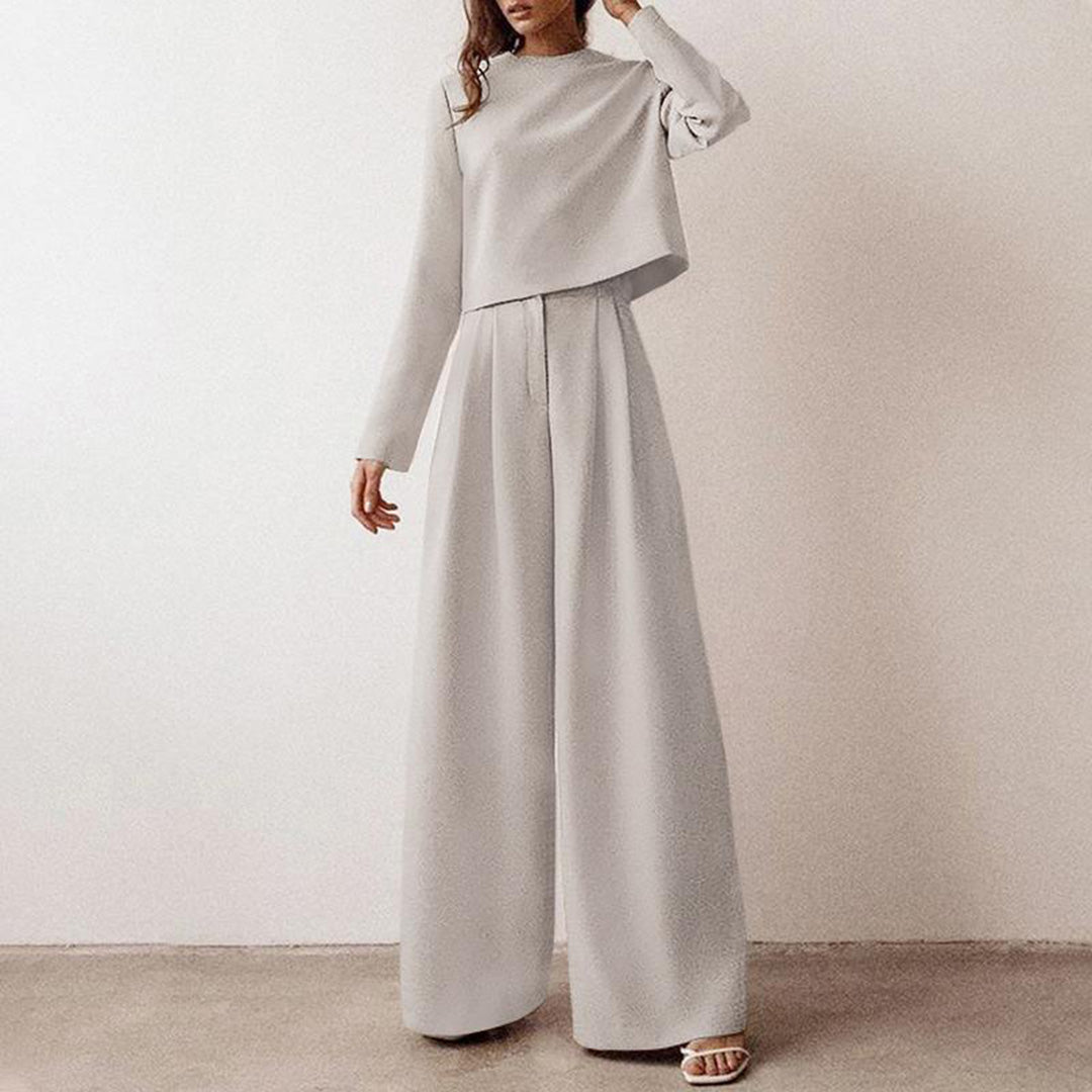 Karina - Elegant Two-Piece Palazzo Set for Women