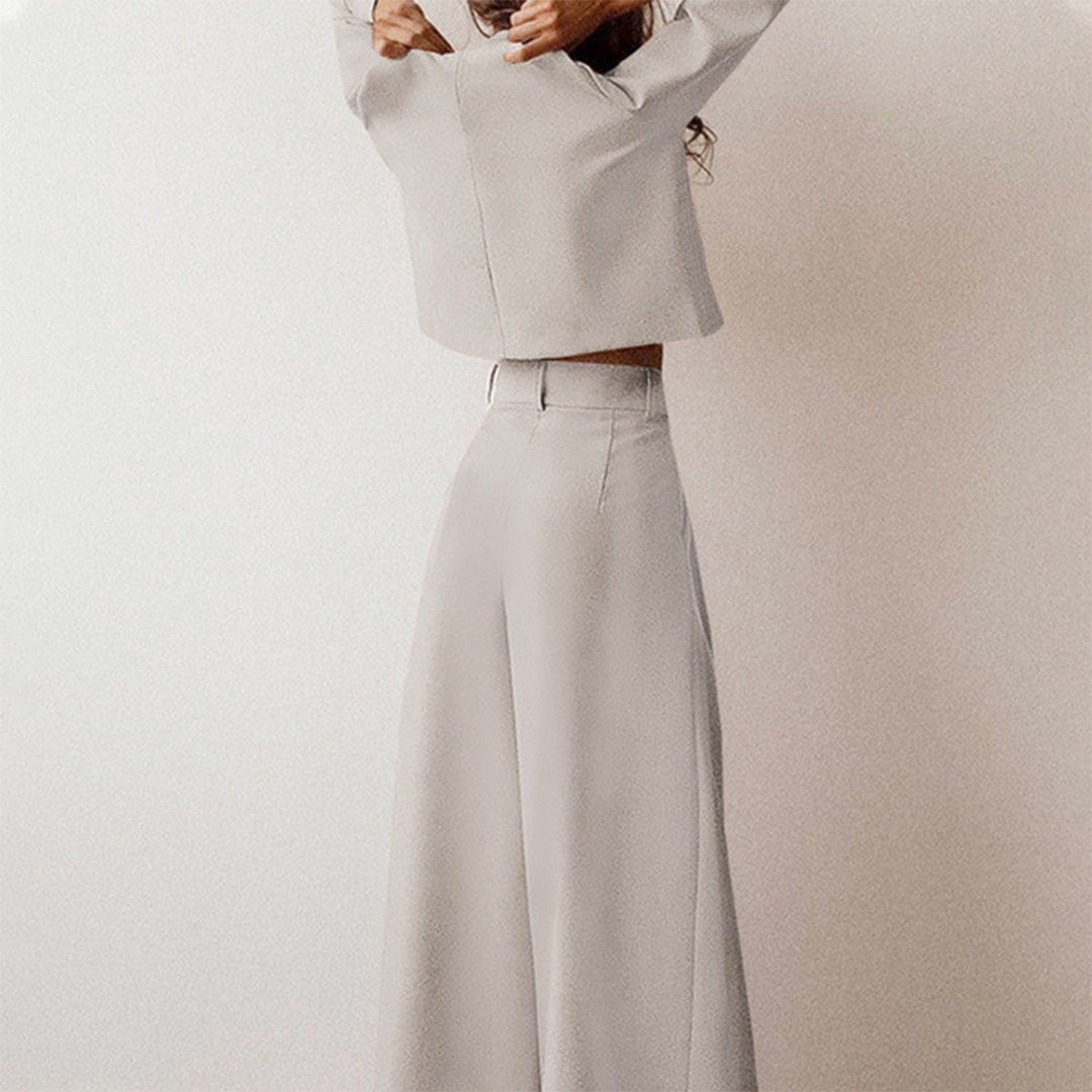 Karina - Elegant Two-Piece Palazzo Set for Women