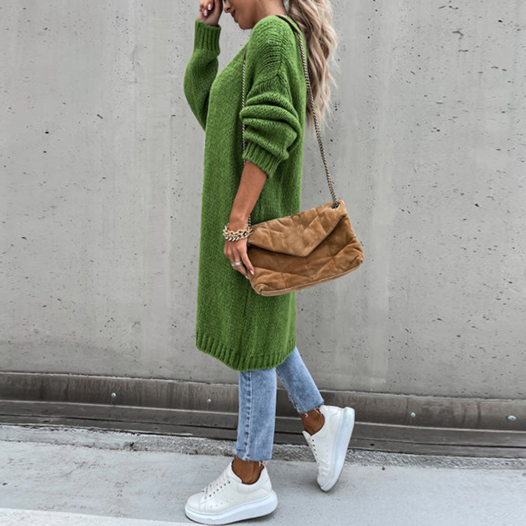 Women's Classic Long Knit Cardigan - Versatile All-Season Layer