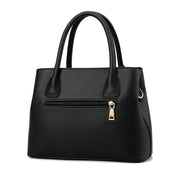 Women's Leather Crossbody Tote Bag - Classic Plaid Chic Versatile