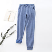 Women's Winter Joggers Trousers - Drawstring Waist and Tapered Fit