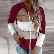 Chic and Stylish V-Neck Sweater with Hood for Women