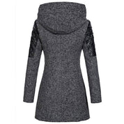Women's Coat - Asymmetric Zip and Quilted Panels