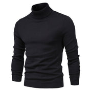 Men's Roll Neck Jumper - Ribbed Slim Fit Design