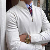 Men's Jumper - Quarter-Zip with High Neck