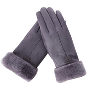 Women's Gloves - Contrast Lined with Velvety Finish