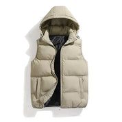 Men's Gilet - Hooded with Quilted Design