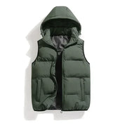 Men's Gilet - Hooded with Quilted Design