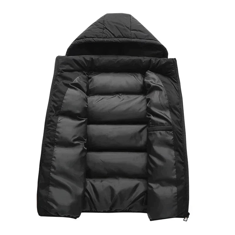 Men's Gilet - Hooded with Quilted Design