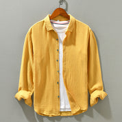 Comfortable Button-Down Long Sleeve Shirt for Men