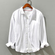 Comfortable Button-Down Long Sleeve Shirt for Men