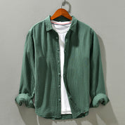 Comfortable Button-Down Long Sleeve Shirt for Men