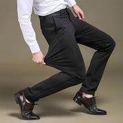Men's Slim Fit Work Trousers - Flat Front Style