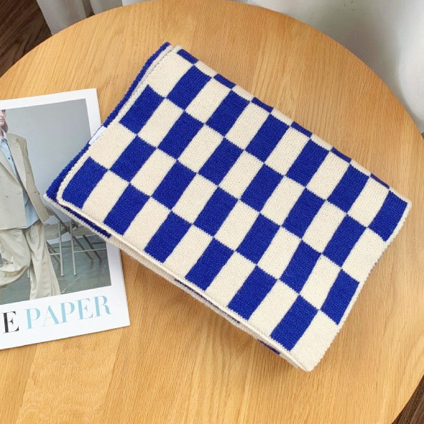 Women's Scarf - Checkered Knit